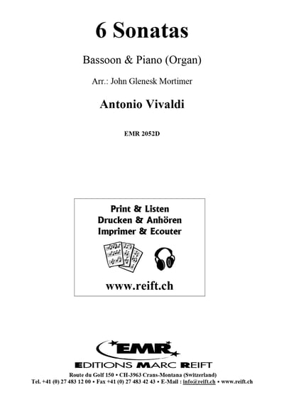 6 Sonatas Bassoon & Piano (Organ)2