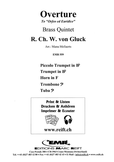 Overture To Orfeo ed Euridice Brass Quintet2