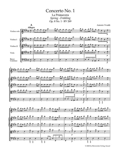 A. Vivaldi : The Four Seasons  韋瓦第：四季 小提琴協奏曲2