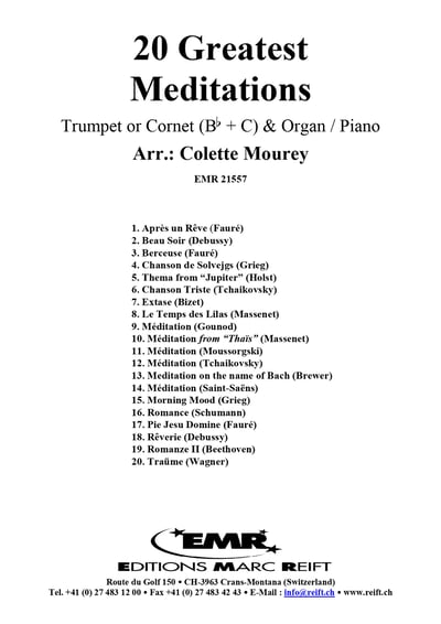 20 Greatest Meditations Trumpet or Cornet & Piano2