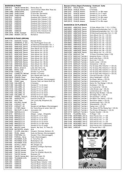 2 Préludes Bassoon & Piano (Organ)6