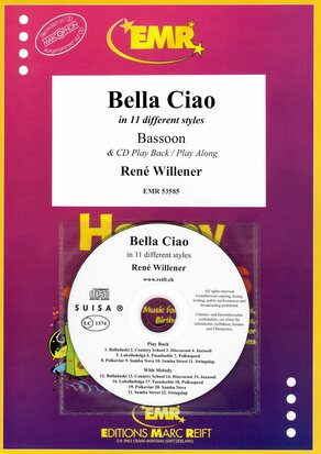 Bella Ciao Bassoon + Play Back / Play Along CD or MP3 (Download)1