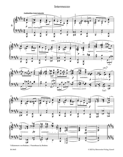 J. Brahms : Selected Piano Pieces    布拉姆斯 : 鋼琴曲精選集(小熊版百周年紀念款)2