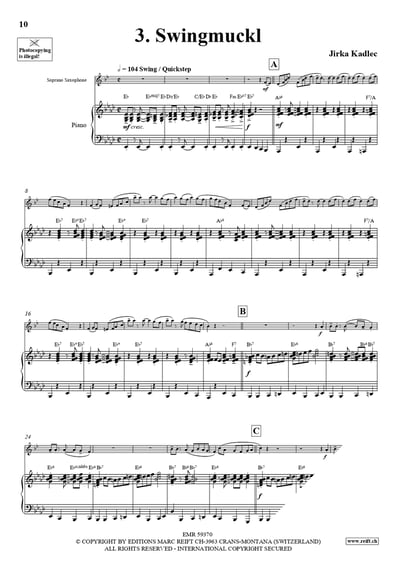 My Soprano Saxophone Collection Volume 9 Soprano Saxophone & Piano7