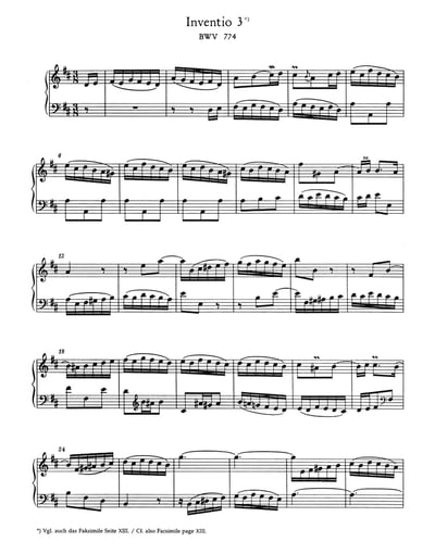 J. S. Bach : Inventions and Sinfonias  BWV 772-8013