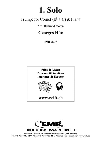 1. Solo Trumpet or Cornet & Piano (B flat  + C) & Piano2