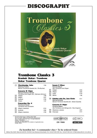 Sonate C Minor / nach Motiven von G.B. Pergolesi Trombone & Piano (Organ)3