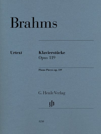 J.Brahms：Piano Pieces op. 119　布拉姆斯：四首鋼琴小品 作品1191