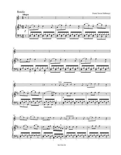 W. A. Mozart : Concerto for Horn and Orchestra no. 1 in D major K. 412 + 514 (386b)Traditional version (Rondo by Franz Xaver Süßmayr)3