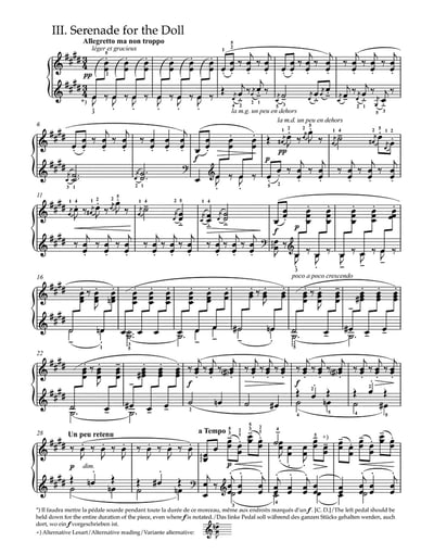 C. Debussy : Children's Corner  德布西：兒童天地 鋼琴組曲3