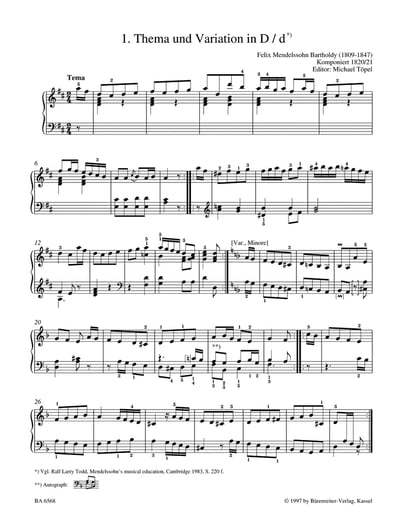 Mendelssohn: Easy Piano Pieces and Dances    孟德爾頌：鋼琴小品與舞曲集2