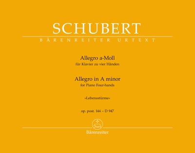 Allegro in A minor for piano four-hands op. post. 144 -D9471