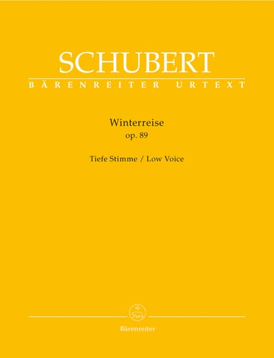 F. Schubert : Winterreise op. 89  for low voice　  舒伯特：冬之旅 作品. 89 　for　Low Voice1