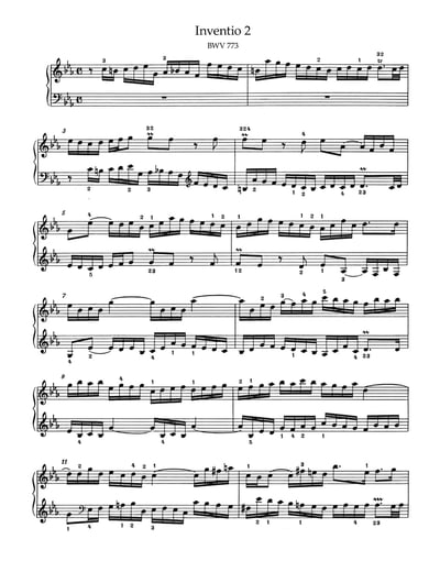 J. S. Bach : Inventions and Sinfonias  BWV 772-8013