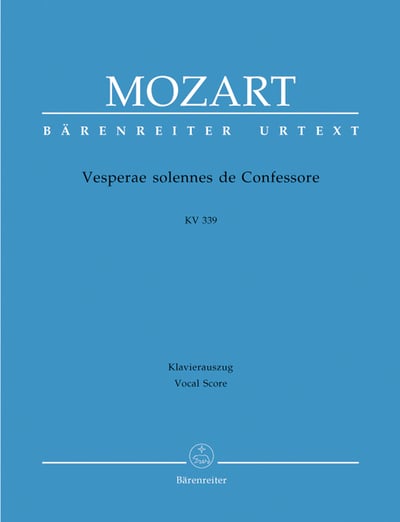 W. A. Mozart : Vesperae solennes de Confessore K. 3391