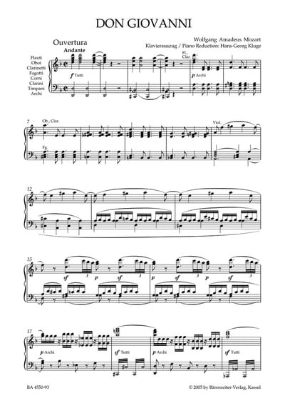 W. A. Mozart : Don Giovanni K. 5272