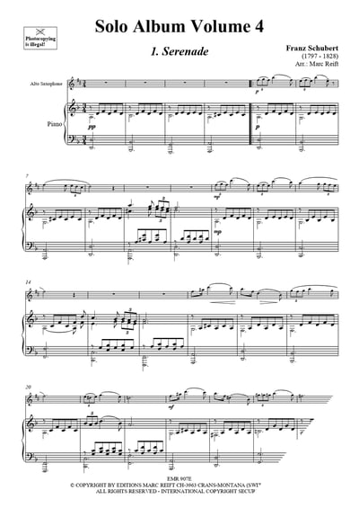 Solo Album (Vol. 1-10 + 2 CDs) Alto Saxophone & Piano (Organ) + Play Back / Play Along CD or MP3 (Download)6