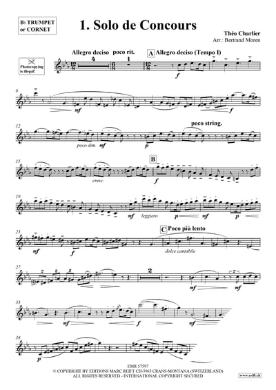 1. Solo de Concours Trumpet or Cornet (B flat  + C) & Piano3