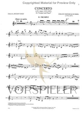 J. N. Hummel : Concerto in Eb Major, S. 49 - Eb Trumpet in place of the solo Bb Trumpet part   約翰·尼波默克·胡梅爾：降Ｅ大調小號協奏曲(給Bb調小號)2