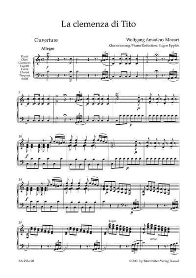 W. A. Mozart : La Clemenza di Tito K. 6212