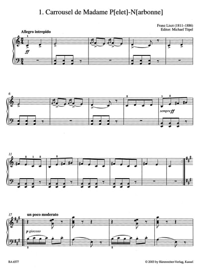 F. Liszt : Easy Piano Pieces and Dances    李斯特：鋼琴小品與舞曲集2