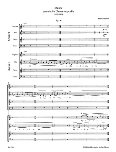 F. Martin : Mass for Double Choir a cappella2