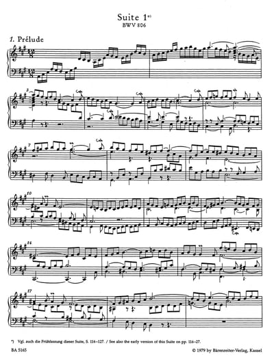 J. S. Bach: The Six English Suites BWV 806-8112