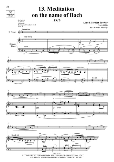 20 Greatest Meditations Trumpet or Cornet & Piano15