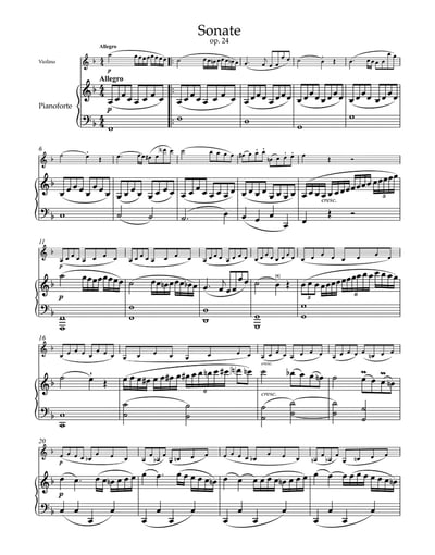 L. v. Beethoven : Sonatas for Pianoforte and Violin Vol. 1: op. 12 Nos 1-3, op. 23, op. 243