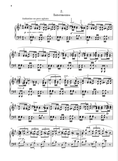 J.Brahms：Piano Pieces op. 119　布拉姆斯：四首鋼琴小品 作品1192