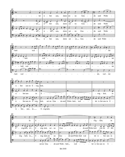 J. S. Bach : Lobet den Herrn, alle Heiden BWV 230. Motet for mixed choir (SATB), instruments ad lib.3
