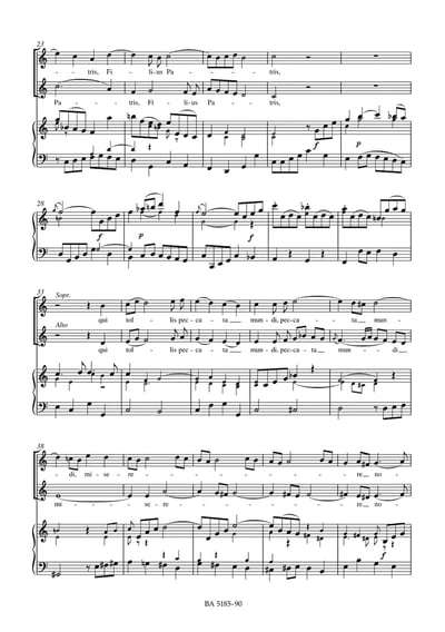 J. S. Bach : Lutheran Masses: Mass in G maj BWV 2363