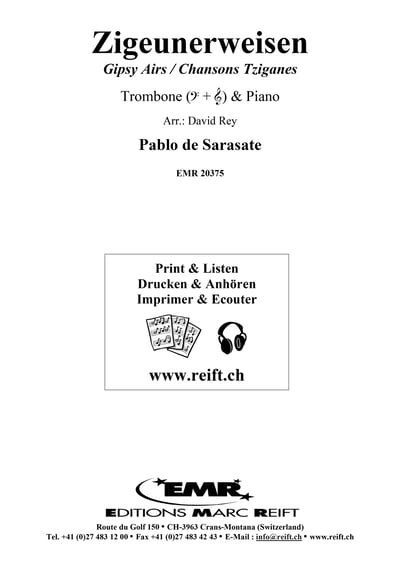 Zigeunerweisen Gipsy Airs / Chansons Tziganes Trombone & Piano2