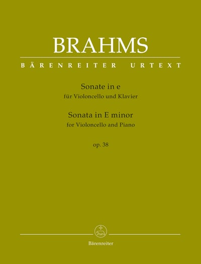 J. Brahms : Sonata for Violoncello and Piano in E minor op. 381