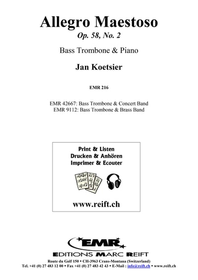 Allegro Maestoso Op. 58, No. 2 Bass Trombone & Piano2