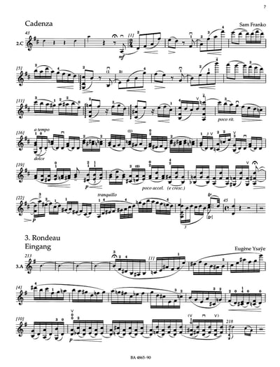 W. A. Mozart : Concerto for Violin and Orchestra no. 3 in G major K. 2165