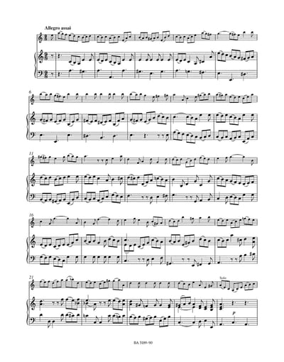 J. S. Bach : "Concerto in A min BWV 1041  for Violin, Strings & Bc"3