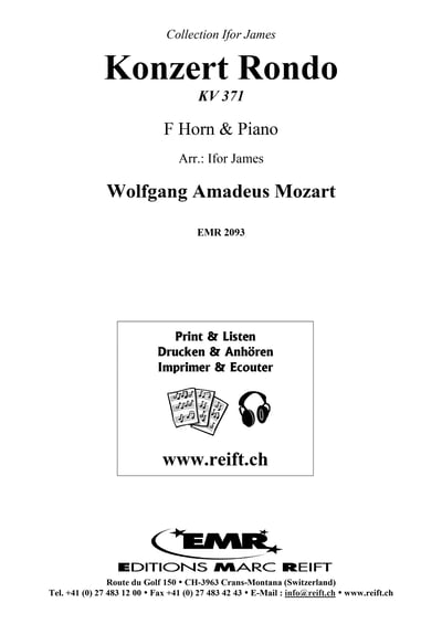 Konzert Rondo KV 371 F Horn & Piano2