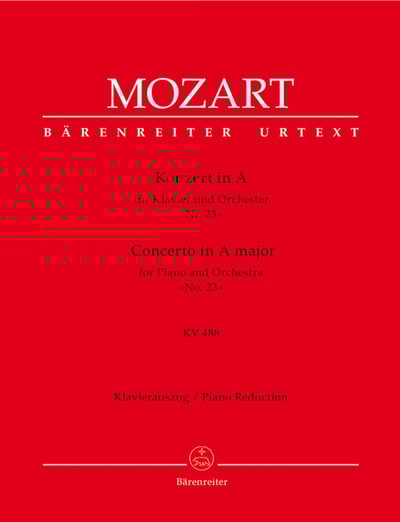 W. A. Mozart : Concerto for Piano no. 23 in A major K. 4881