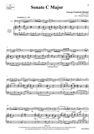 Sonate C Major Tuba & Piano (Organ)4