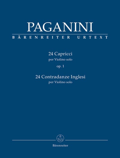 N. Paganini : "24 Capricci op. 1 per Violino Solo 24 Contradanze inglesi per Violino Solo"1