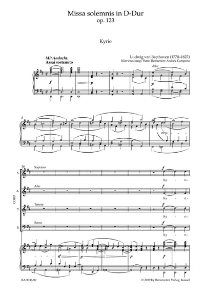 L. v. Beethoven : Missa Solemnis op. 1232