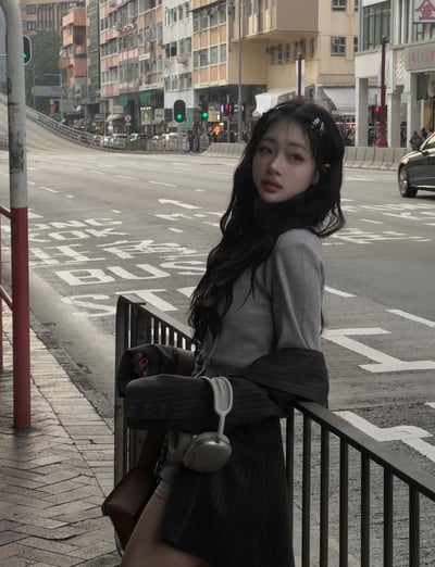 High Neck Pocket Knit Set-up (3 color)2