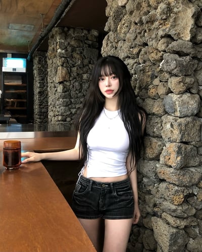 White Frame Tank 鏤空側開叉無袖4