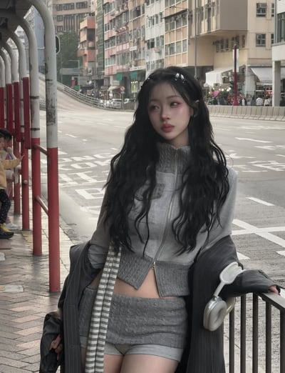 High Neck Pocket Knit Set-up (3 color)3