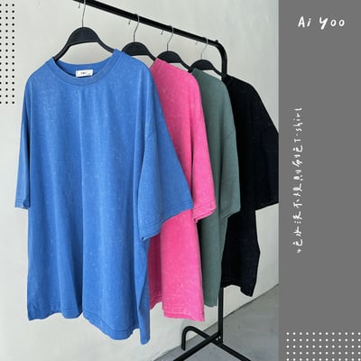 ✿全新選物✿ {A028} 4色水洗不規則刷色T-shirt(現貨)1
