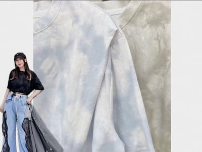 ✿全新選物✿ {A037} 夏日暈染短版抽繩設計感上衣2