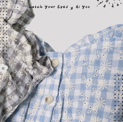 ✿全新選物✿ {A001-2} 細工繡花木耳邊兩穿上衣（現貨）2