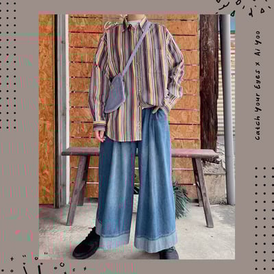 ✿全新選物✿ {A009} 2色寬管慵懶牛仔褲 (現貨)4