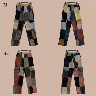 ✿眨眼有電✿ {M0156} 調色盤拼色褲8